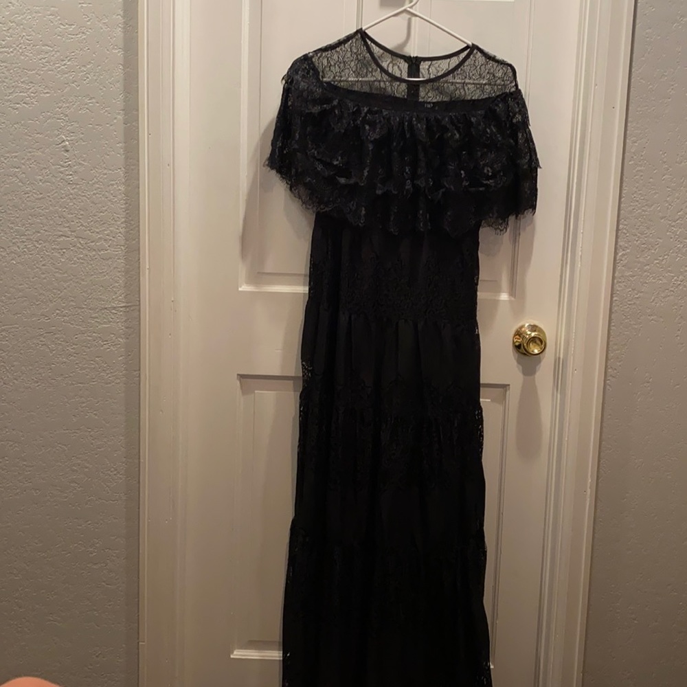 Black lace full dress. NWOT.